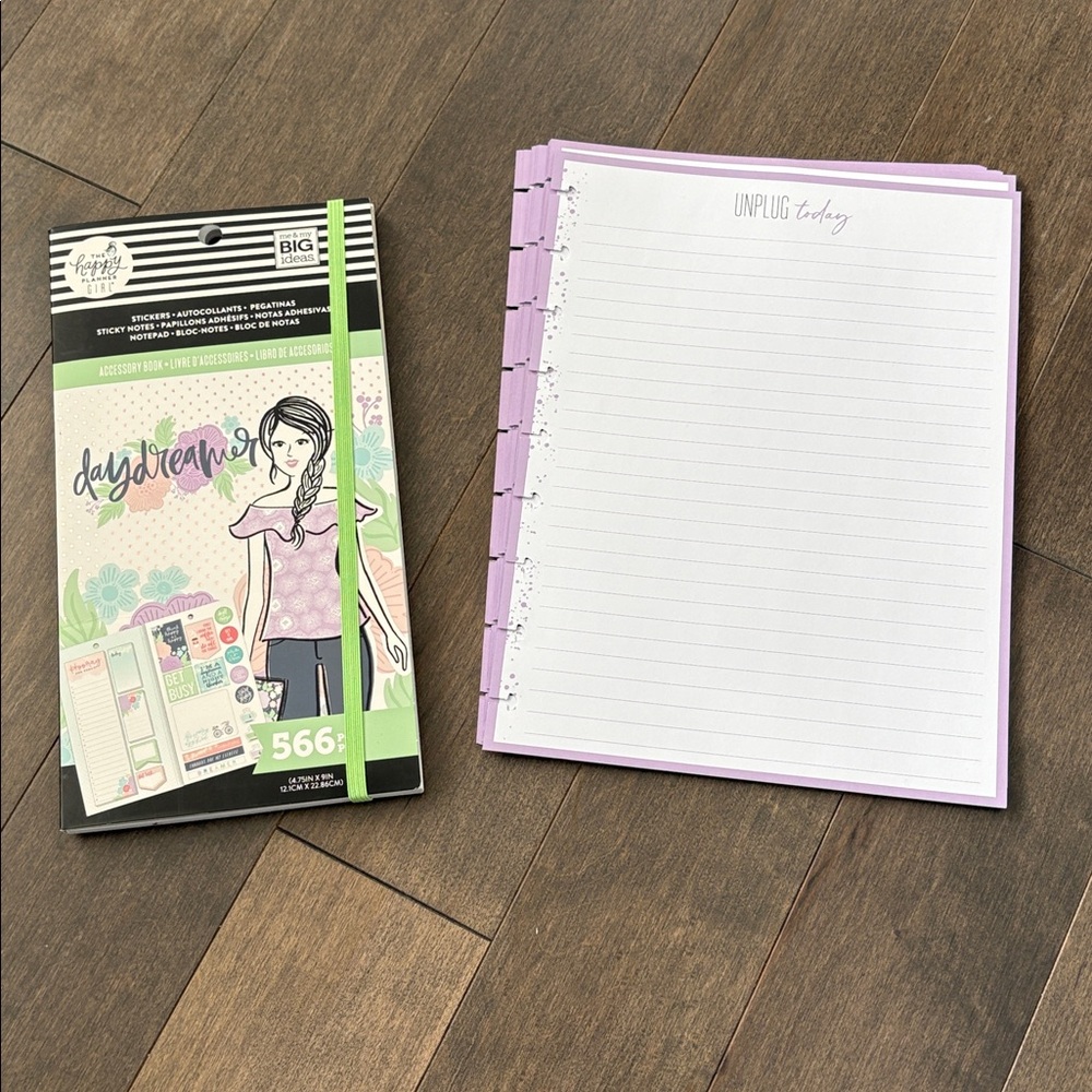 HAPPY PLANNER Girl Daydreamer Accessory Book Lined Paper Sticker Book Planner